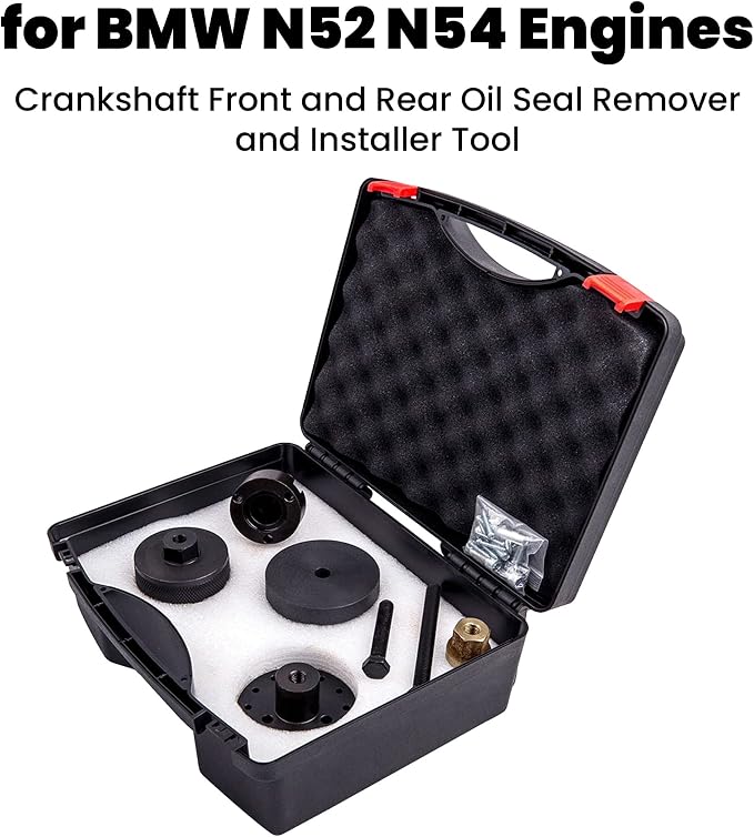maXpeedingrods Front Crankshaft Seal Removal Kit Crankshaft Oil Seal Remover and Installer Kit for N40 N42 N45 N46 N52 N53 N54 Engines