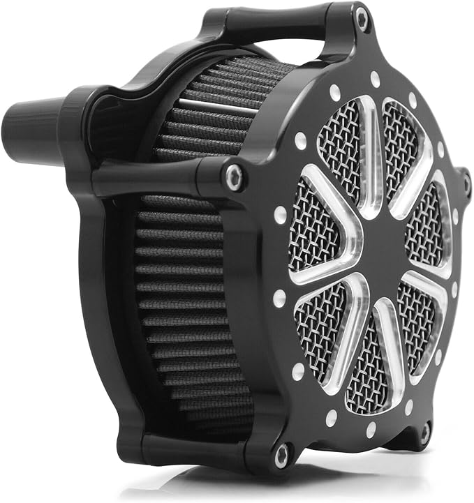 For harley air cleaner filter Sportster Softail Touring street road king glide Dyna for harley davidson air intake filters (Speed 7 style -gray filter, D-For M8 Touring/Softail 2018-UP)