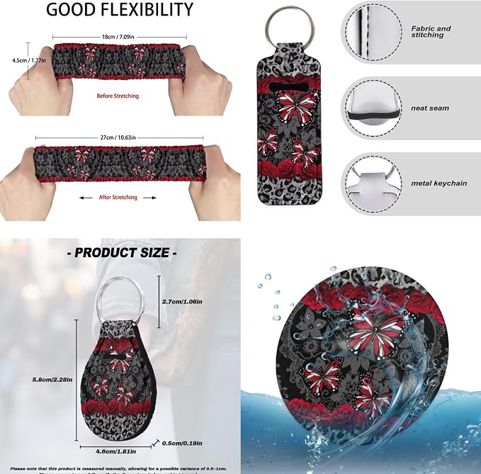 Butterfly Leopard Printed Auto Seat Cover Full Set with Steering Wheel Covers, 15 Pcs Car Front Rear Seat Covers Comfy Armrest Pad Coaster Universal Fit for Cars SUVs Trucks, Grey