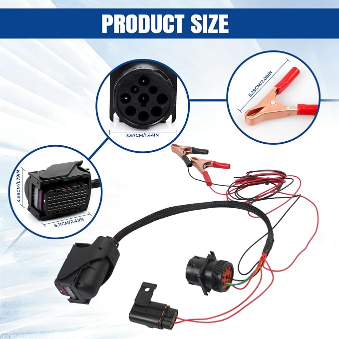 Diagnostic Cable Compatible with Paccar MX13 EPA17 ACM Engine Heavy Duty Trucks Commercial Vehicles Fault Detection Wiring Harness