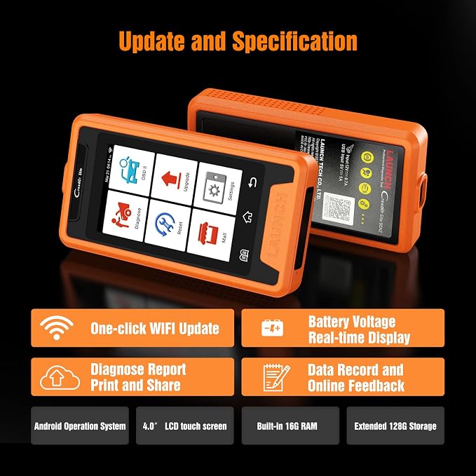 Launch Code Reader, All Systems Bi-Directional Professional Automotive Diagnostic Scan Tool