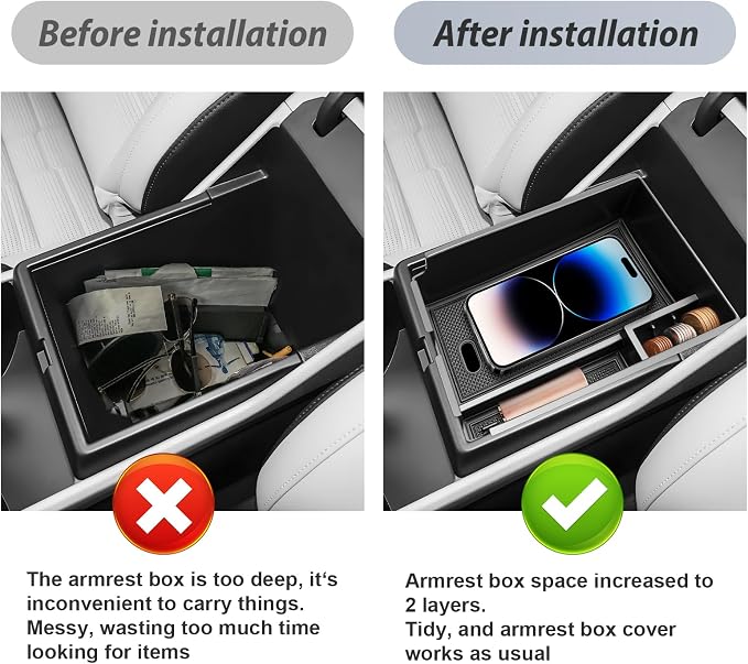 SKTU for 2026 Kia Sportage Center Console Organizer for 2026+ Kia Sportage (LX/EX/X-Line/SX/SX Prestige/X-Pro Prestige) Console Tray Kia Sportage 2026 Accessories ABS Insert Armrest Storage Box