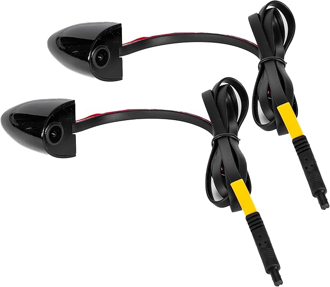 Master Tailgaters RCA Side Cameras - Right & Left (2 Pack) | Turn Signal Activated | Reversible Image | Universal Fit for Cars, Trucks, RVs