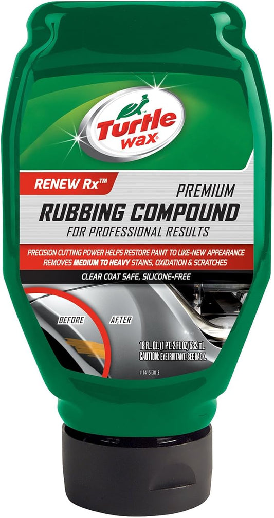 Turtle Wax T-415-6PK Premium Grade Rubbing Compound - 18 oz., (Pack of 6)