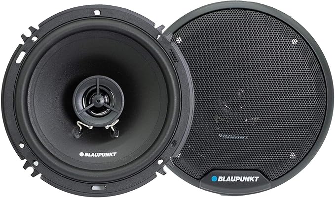 BLAUPUNKT BPS-E652 6-inch 2-Way Car Speakers 80W with Grilles - High-Fidelity Sound, Durable Construction, Easy Installation - Includes 2 Speakers Bundle with Gravity Magnet Phone Holder