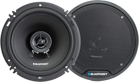 BLAUPUNKT BPS-E652 6-inch 2-Way Car Speakers 80W with Grilles - High-Fidelity Sound, Durable Construction, Easy Installation - Includes 2 Speakers Bundle with Gravity Magnet Phone Holder