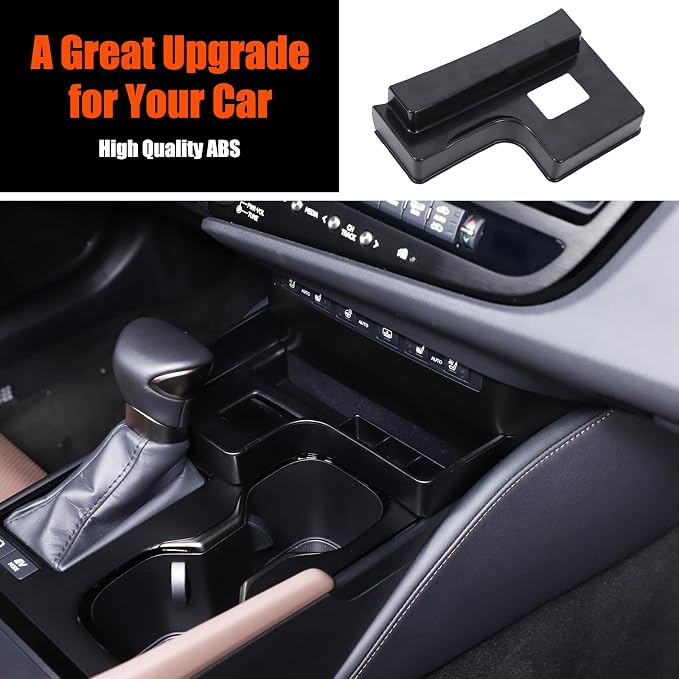 Central Controls Storage Box Compatible with Lexus ES 300h 350 2022-2024, Gear Shift Console Tray Organizer Interior Storage Accessories