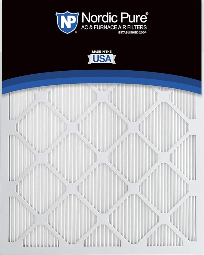 Nordic Pure 14x24x1 (Actual Size: 13 3/4 x 23 3/4 x 3/4) Tru Mini Pleat MERV 11 AC Furnace Air Filters – 2.5X More Media for Extended Durability & Superior Filtration - 6 Pack