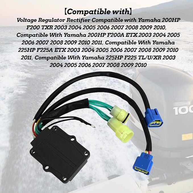 KARSEE Voltage Regulator Rectifier 90891-40414-00 Compatible with Yamaha Outboard 200HP F200 F200A 225HP F225A F225 TXR ETX TL/U/XR Replace 69J-81960-10 69J-81960-11 69J-81960-12 69J-81960-13