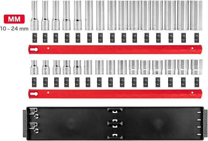 TEKTON 1/2 Inch Drive 6-Point Socket Set, 30-Piece | SHD92211
