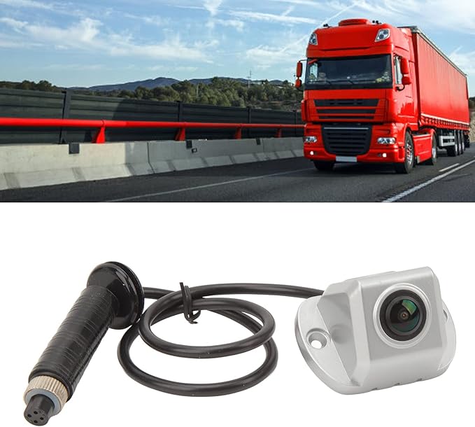 KIMISS Side View Camera for RV Truck Bus 150 Degree Wide Angle Night Vision 4 PIN Aviation Connector Blind Spot Surveillance Camera 1080P