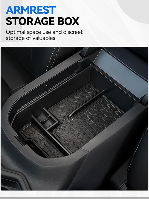 ELECFRESH 2PCS Door Side Trash Can and 6PCS Center Console Organizer Tray Compatible with 2019-2024 2025 Toyota RAV4