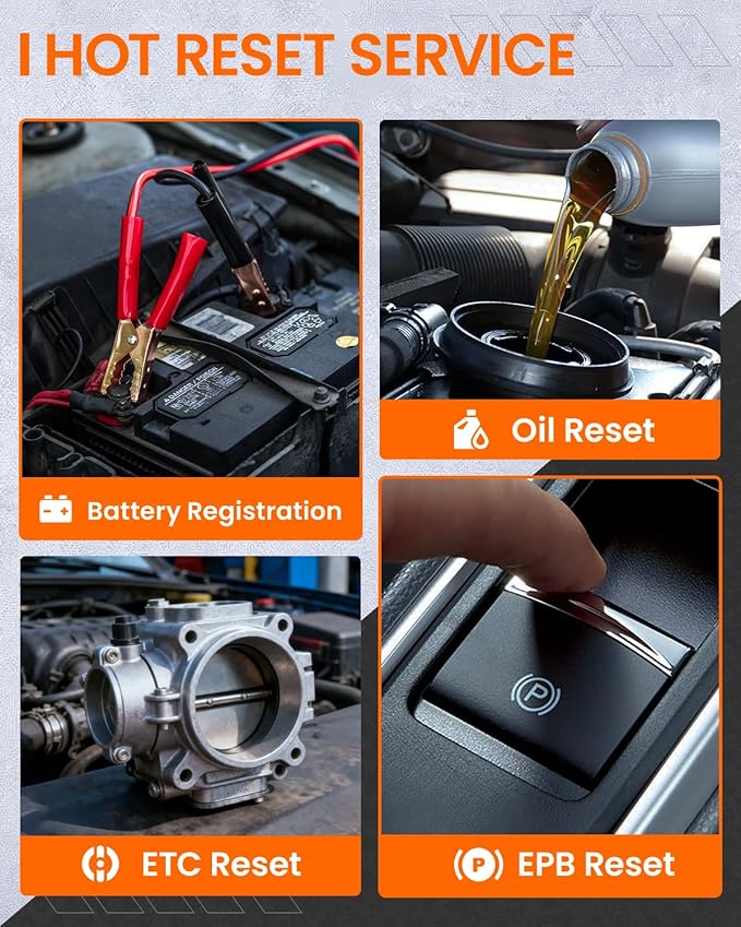 ANCEL BM500 OBD2 Scanner for BMW & MINI, Simplified Battery Registration, EPB, Oil, Throttle, PCM Resets, I/M Readiness, Full System Diagnostics for Engine, Transmission, ABS, SRS, DSC & More