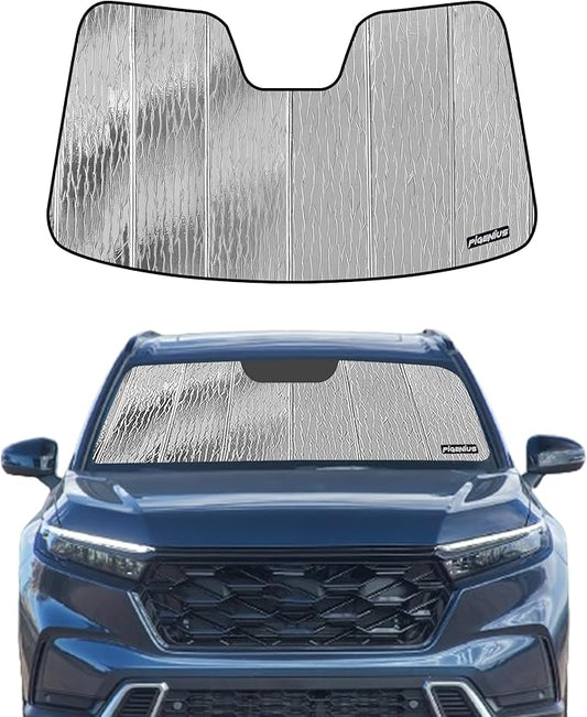 Pigenius Windshield Sunshade for 2023-2026 Honda CR-V, Reversible Silver/Black