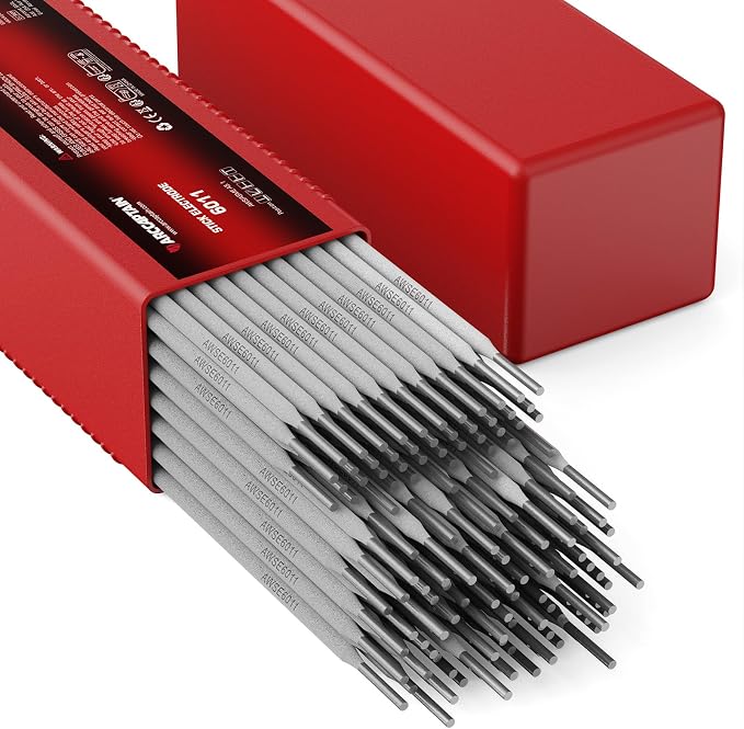 ARCCAPTAIN E6011 Welding Rod 1/8" 10LB Carbon Steel Welding Sticks Electrodes, Welding Rods ARC Welding Equipment