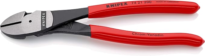 KNIPEX Tools 74 21 200 8-Inch Diagonal Cutters and Electronics Super Knips