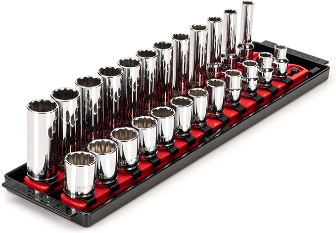 TEKTON 3/8 Inch Drive 12-Point Socket Set, 24-Piece | SHD91216