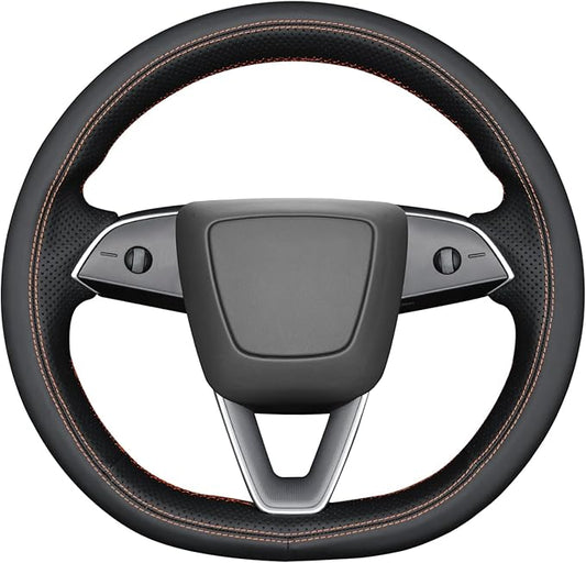 MEWANT Hand Sewn Steering Wheel Cover for Tesla Model Y Juniper Tesla Model 3 Highland 2025 DIY Steering Wheel Wrap