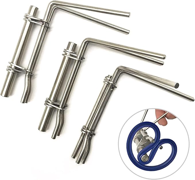 3 Pcs/Set Hydraulic Seal Installation Tool, Hydraulic Cylinder Seal Kit Piston Rod Seal Up U-Cup Universal Specialty Tools For Mechanics J05321 (S/M/L)