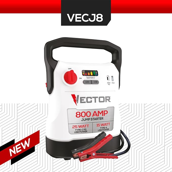 Vector VECJ8 800A Jump Starter with USB Power