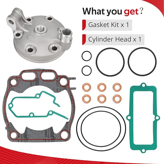 JAVIK Cylinder Head With Gasket For Yamaha YZ250 2001-2002 & 2011-2024 O.E.M#5MW-11111-02-00