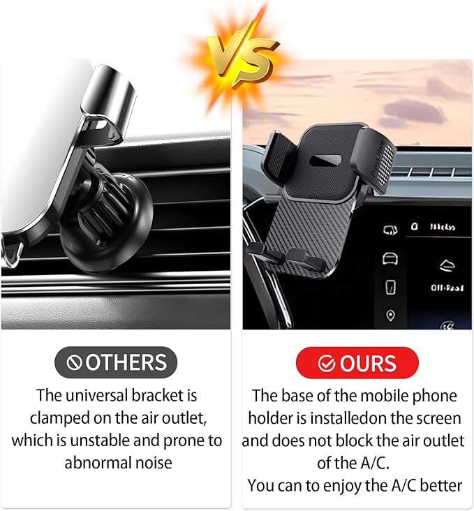 Car Phone Holder for 2023 2024 2025 2026 Chevrolet Colorado Accessories 11.3 Inch Screen Fixed Clip Cell Phone Mount Hands-Free 360 Degree Rotation