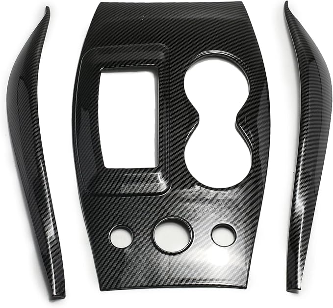 for Infiniti QX60 Carbon Fiber Central Control Gear Panel Cover Trim Accessories for 2018-2020 Infiniti QX60