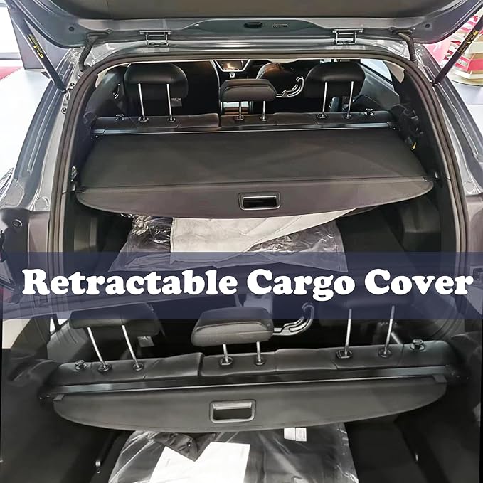Cargo Cover for Subaru Crosstrek Accessories 2024-2025, Carbon Fiber Texture Retractable Trunk Cover Security Shielding Shade for 2024-2025 Subaru Crosstrek Accessories (Carbon Fiber Texture)