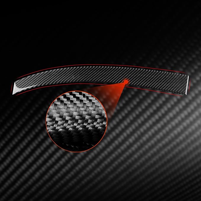 Black Soft Carbon Fiber car Interior Passenger Instrument Panel 1/Piece Decorative Sticker Suitable for Acura TSX 09-14 Carbon Fiber car Interior
