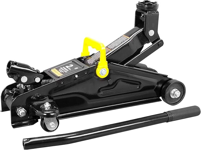 Torin AT82001B Hydraulic Trolley Service/Floor Jack Combo with 2 Jack Stands, 2 Ton (4,000 lb) Capacity, Black