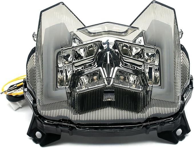 MZS Motorcycle Tail Light, LED Integrated Turn Signal Blinker Smoke Lens Compatible with FZ09 FZ-09 2017 / MT09 MT-09 2018-2020