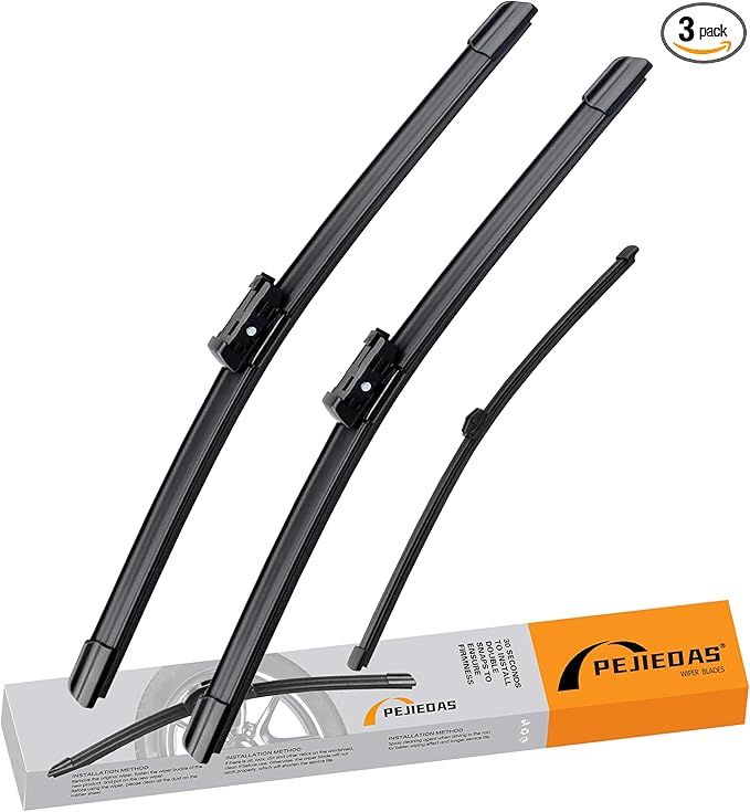 3 Wiper Blades for Audi Q3 2015-2018/Q5 2018-2021, OE Genuine Replacement (24″/20″ Front Wiper + 15″ Rear Wiper)