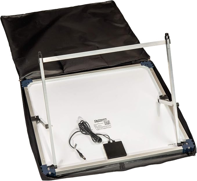 Optimate Solar 60W Travel kit, TM523-6TK, 6-Step 12V 5A Weatherproof Solar Battery Saving Charger & maintainer