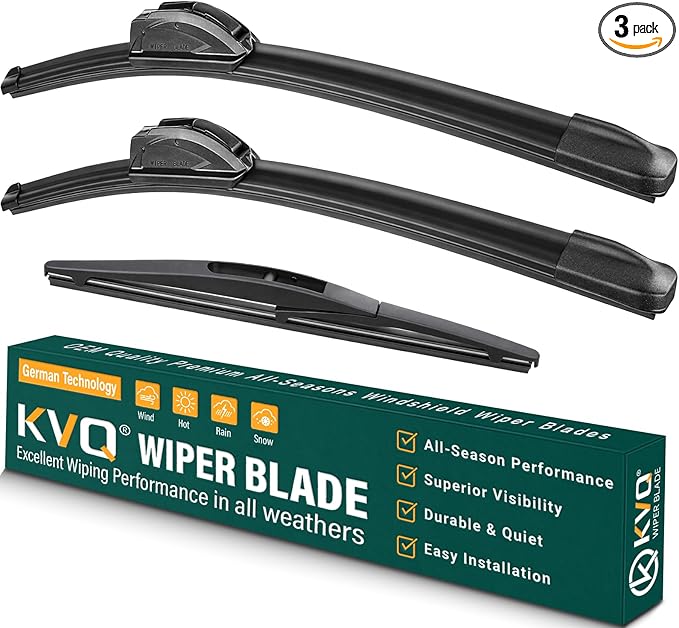 Windshield Wiper Blades Replacement for Mazda CX3 CX-3 2016 2017 2018 2019 2020 2021,Original Equipment Replacement Front Rear Wiper Blade Set - 22" 19" 10" (Set of 3)
