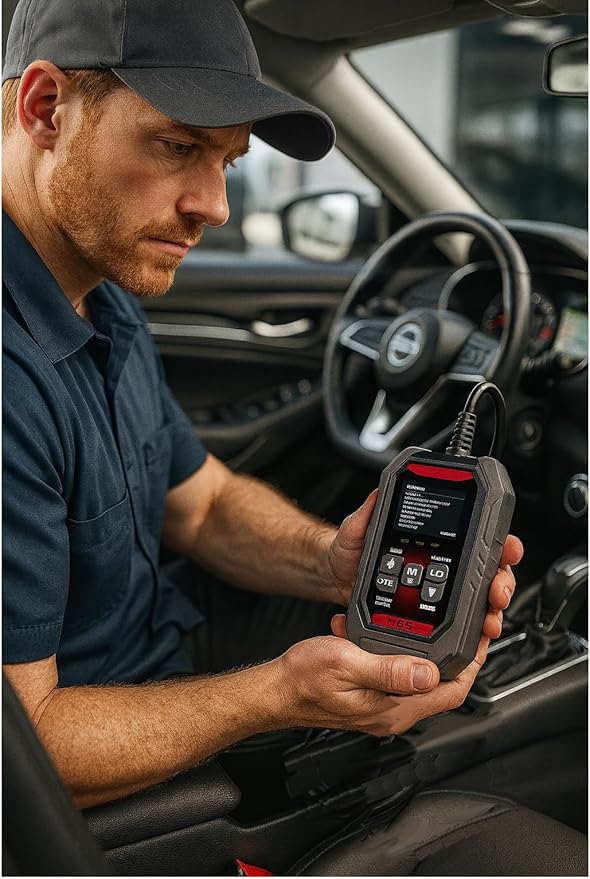 New! MR5 OBD2 Code Reader Provides Live Data & Battery/Charging Test, Color LCD, USB Cable — Works with Your Smartphone or Tablet for Professional-Grade Diagnostics — Compatible with Maddox Models