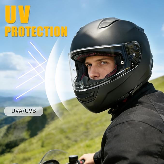 Helmet Visor Shield for SEDICI Strada II and Strada 3 /FF397/FF801 Motorcycle Helmets Visor (Clear)