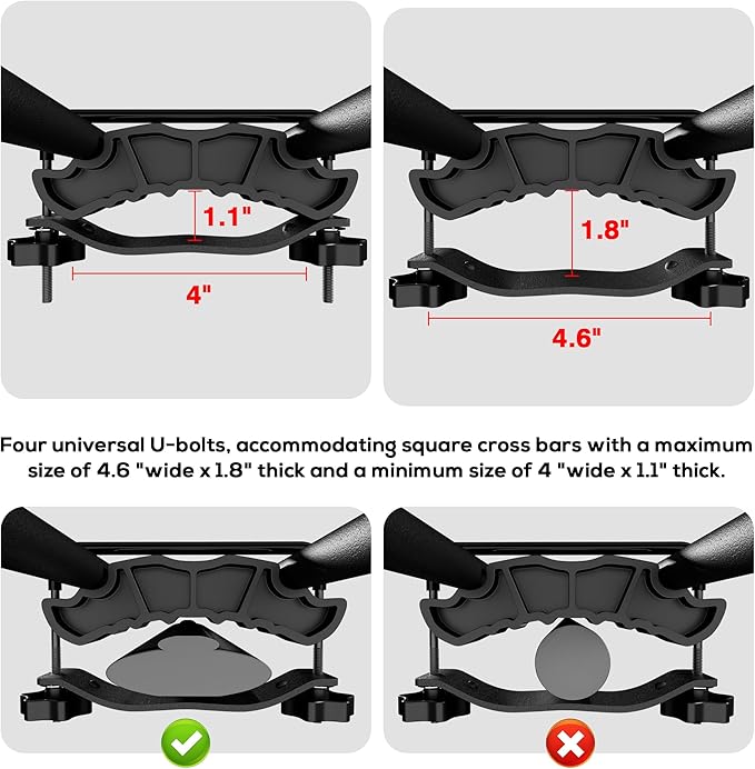 Wildroad Roof Rack Cargo Basket, Upgraded 4” Fence Wide Car Roof Basket Combo, 84"x 50"x 4" Universal Roof Cargo Carrier Basket with Cargo Bag, Cargo Net and Ratchet Straps Fits for SUV Truck Cars