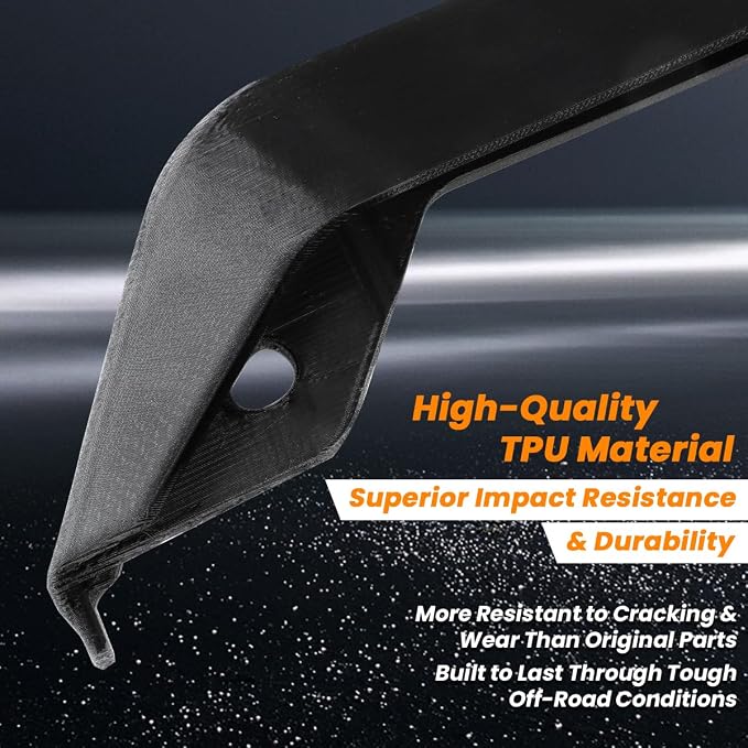 for 1985-1987 Honda Big Red 250 ATC250ES Rear Fender Molding Guards Pair - TPU Material Replace for 80113-HA0-013 80114-HA0-013