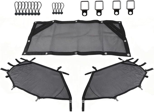 for ATV/UTV Window Net Rear Roll Cage Mesh Guard + Right + Left Window Shade Shield Net Cover for Polaris RZR 570 800 800s 900 Turbo s 1000 RZR XP Polaris Ace 2015-2019