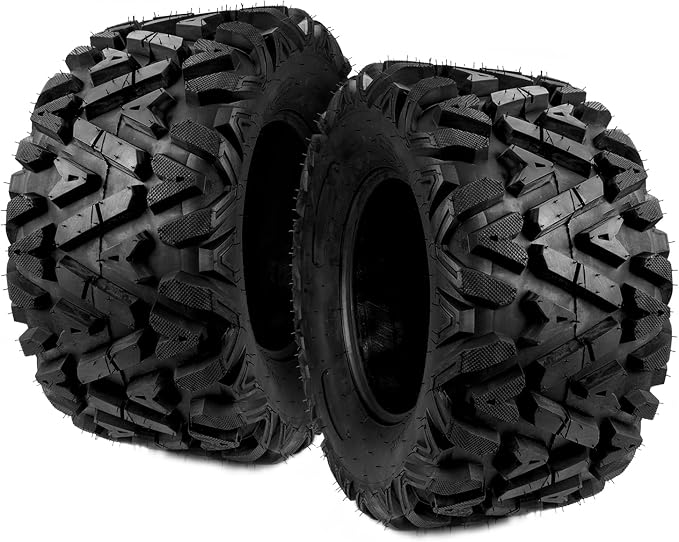 Torchbeam 26x11-12 ATV All Terrain Tires, 6Ply Bias UTV Mud Tires for Quad, UTV and Side by Side Hybrid Tread for Dirt, Snow and Trail Riding 2pack Z-199