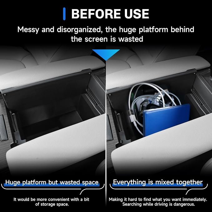 SXCY for 2025 2026 Toyota Sienna Center Console Organizer for Toyota Sienna 2021-2025 2026 Center Console Tray 2024-2026 Sienna Accessories Tissue Tray Paper Towel Organizer Enhanced Tissue Storage