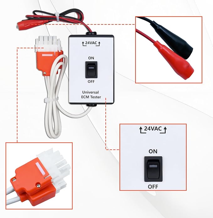 ECM Motor Diagnostic Tool, Compatible with Genteq TecMate Pro - ECM Tool | Accurate troubleshooting and repair; Ideal for HVAC maintenance, troubleshooting and routine repair work.