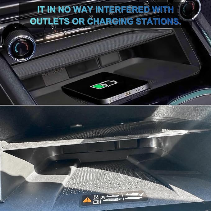 2Pcs Center Console Organizer for 2026 2025 Chevy Traverse Interior Accessories Secondary Storage Box Insert Divider Armrest Hidden Compartment - Not fit for 2024 Chevy Traverse Limited