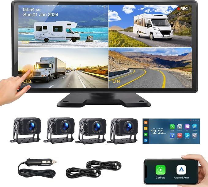 Single Camera for Semi Truck Camera System,Suitable for ATOVANKA 10.36 inch Semi Truck Monitor