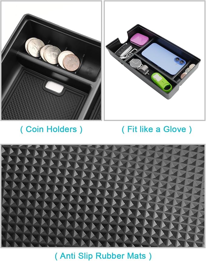 CDEFG for 2025 2026 Lexus RX Center Console Organizer for 2023-2025 2026 Lexus RX 350h 450h 500h Accessories Middle Console Tray Armrest Storage Box