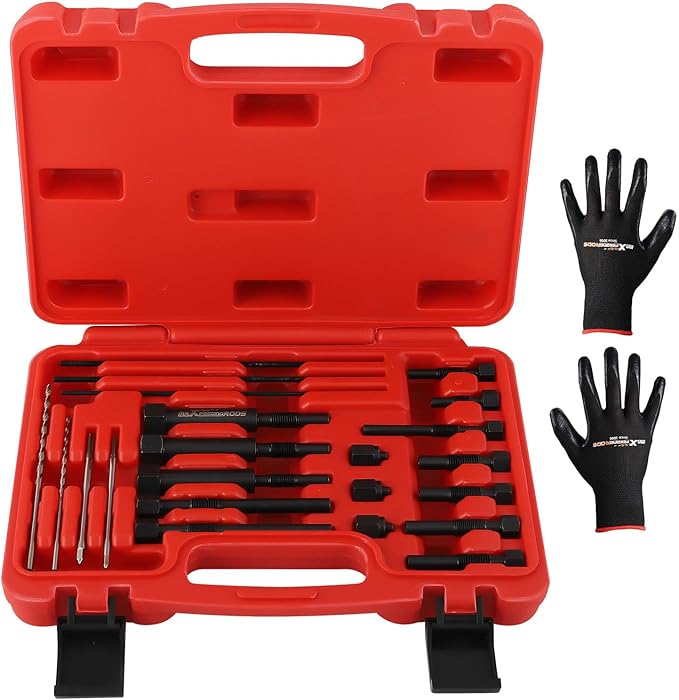 maXpeedingrods 22PCS Glow Plug Removal Tool Kit, Fuel Glow Plug Extractor Kit for M8 M10, Glow Plug Electrodes Removal Tool, with Carry Case