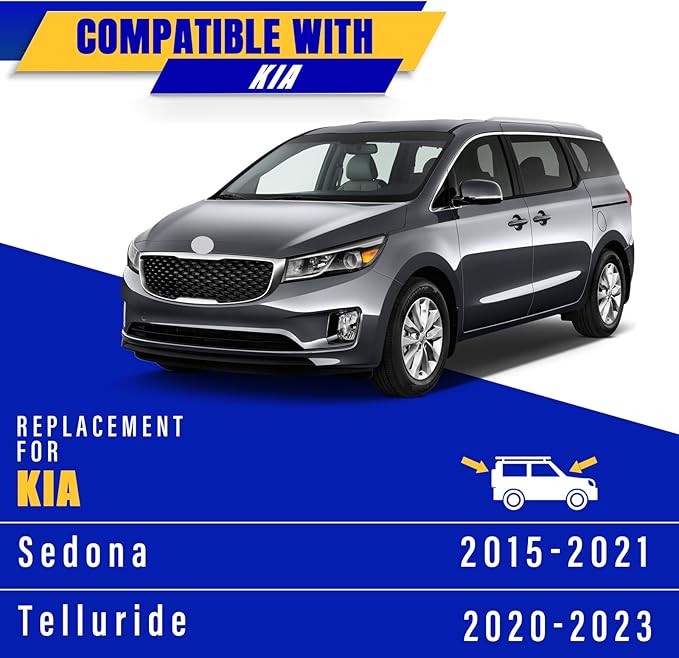 3 wipers Replacement for 2015-2021 Kia Sedona/2021 2020 2022 2023 2024 2025 Kia Telluride, Windshield Wiper Blades Original Equipment Replacement - 26"/18"/13" (Set of 3) U/J HOOK