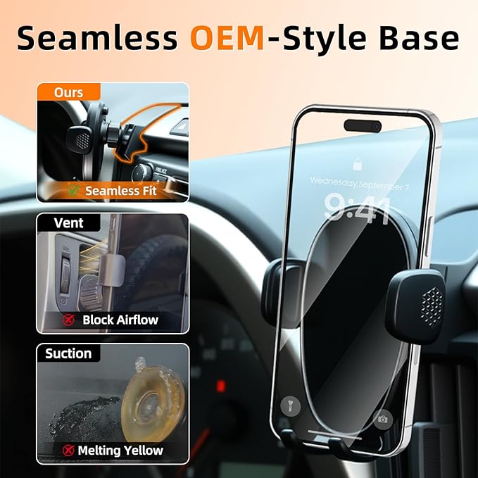 Phone Holder for Rav4 (2013-2018), 360° Adjustable Dashboard Phone Mount, Hands Free Mobile Holder for Toyota Rav4, Car Mount for iPhone, Samsung & Android, Uber Accessories, Car Gifts for Men