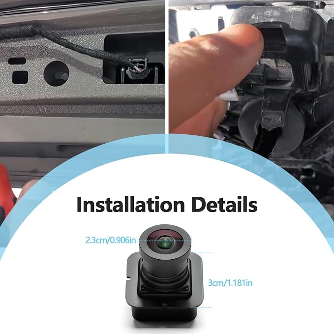 68144068AC Rear View Back Up Camera Compatible with Chrysler Pacifica Voyager Ram 1500 Maserati Ghibli Levante Replaces 68144068AB 68144068AD