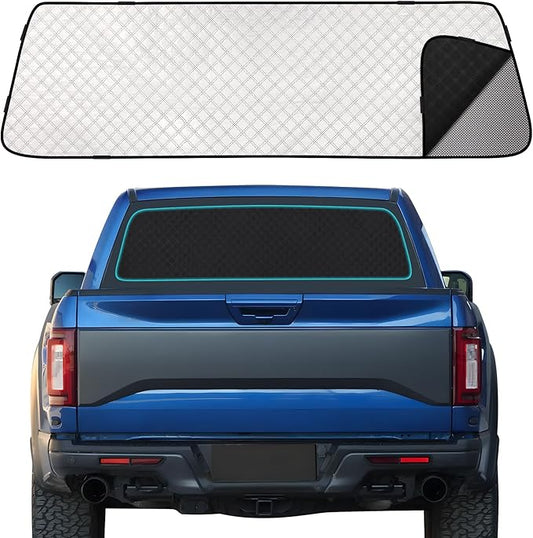 ZATOOTO Rear Windshield Sunshade for F150 2016-2024 Rear Windshield Sunshield Double Layer Design for Sunshade and Privacy Offer Great Visibility Sun Blocker Back Window Sun Shade for F150